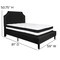 Flash Furniture Brighton Full Platform Bed Set, Black SL-BM-6-GG - alternate 2